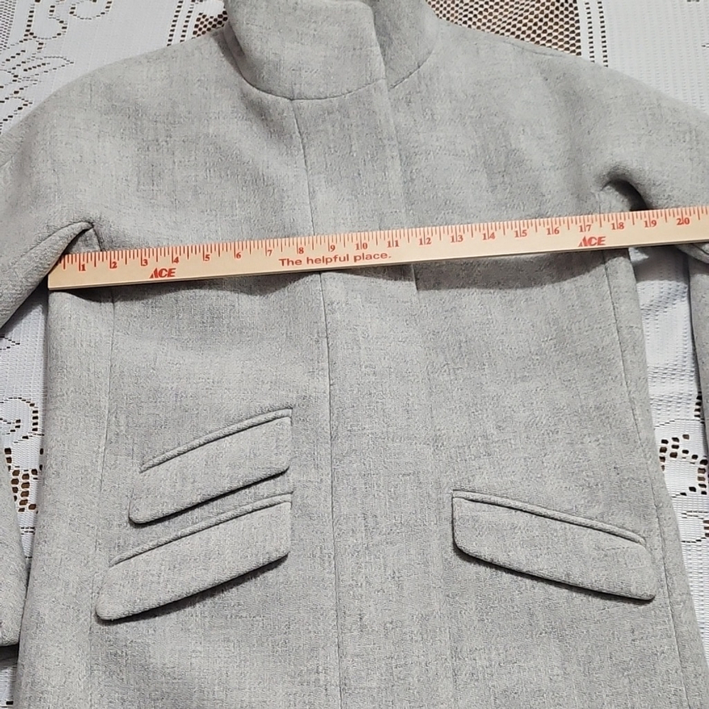 J. Crew Gray Italian Wool Cocoon Jacket - Picture 9 of 11